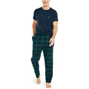 image:imageNautica Mens Flannel Pajama SetNavy