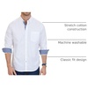 image:imageNautica Mens Classic Fit Stretch Solid Long Sleeve Button Down ShirtMarshmallow