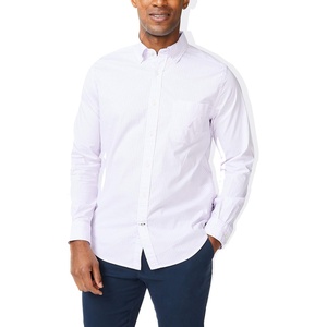 image:imageNautica Mens Classic Fit Stretch Solid Long Sleeve Button Down ShirtLilac